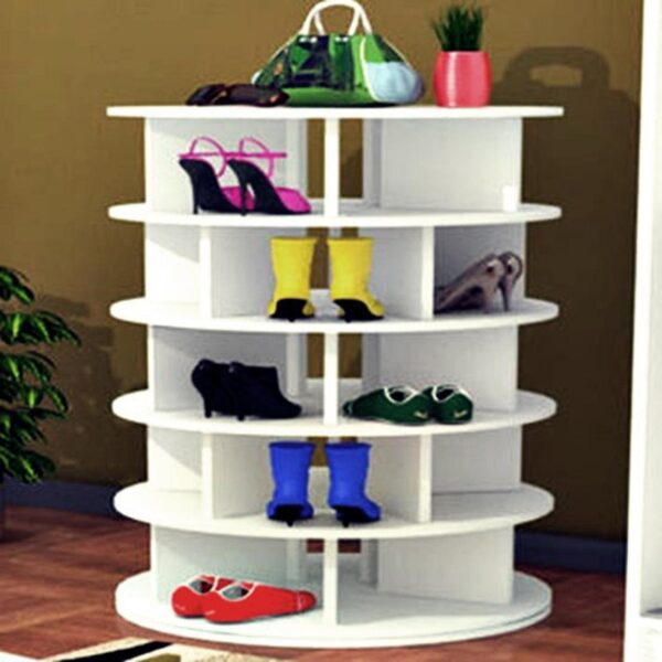 A Shoe Rack | Shoe Storage 7-Tier | Lazy Susan Shoe Organizer | Spinning Shoe Rack | Shoe Holder