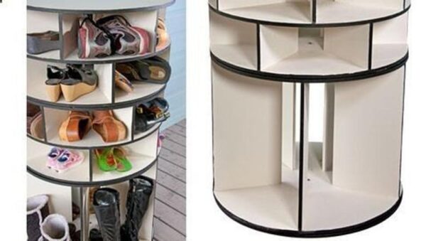 A Shoe Rack | Shoe Storage 7-Tier | Lazy Susan Shoe Organizer | Spinning Shoe Rack | Shoe Holder - Image 5