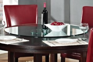 Glass Lazy Susan's | Beveled Edge Glass Lazy Susan | Tempered Glass Lazy Susan's
