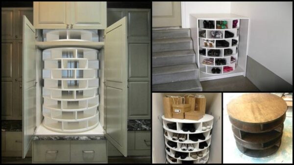 Spinning Shoe Rack | Lazy Susan Shoe Rack | Shoe Organizer | Shoe Storage - Image 4