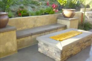 Fire Pit Cover for Rectangular Backyard or Patio Fire Pit Cover